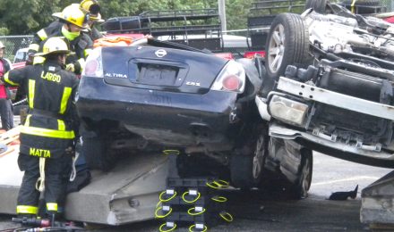 Cribbing blocks for cars feature interlocking capabilities that provide greater stability when stacked compared to wood
